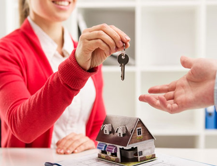 Handing over the keys to a new home